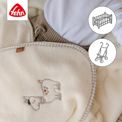Kuscheldecke Lama
