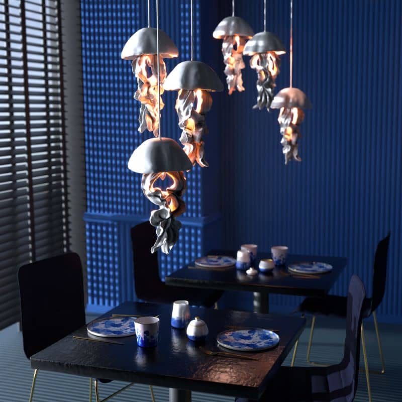 Ava plafondlamp, wit, 22,5 x 21,5 x 42 cm