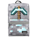 Sac à dos Minecraft Box avec compartiment ordinateur en forme de hache