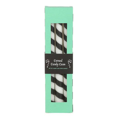 Black striped Creepmas candles