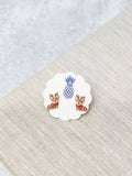 Boucles d'Oreilles Corgi de Noël
