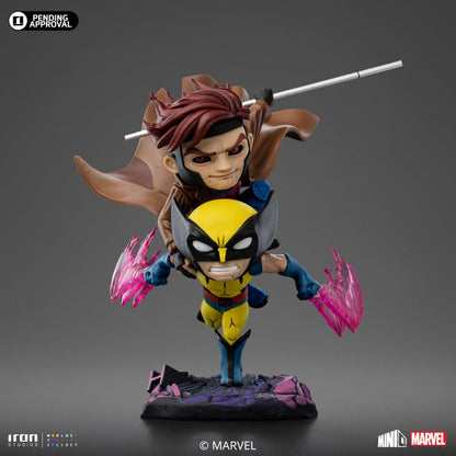 Figurine Gambit and Wolverine - X-Men '97 - Mini Co. - Marvel Comics