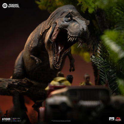 Statue T-Rex Chase - Jurassic Park - Demi Art Scale 1/20