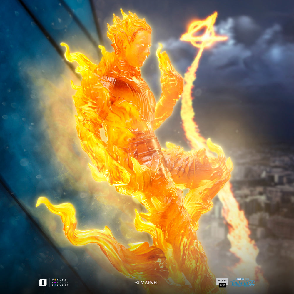 Statue Human Torch - The Fantastic Four: First Steps - Art Scale 1/10