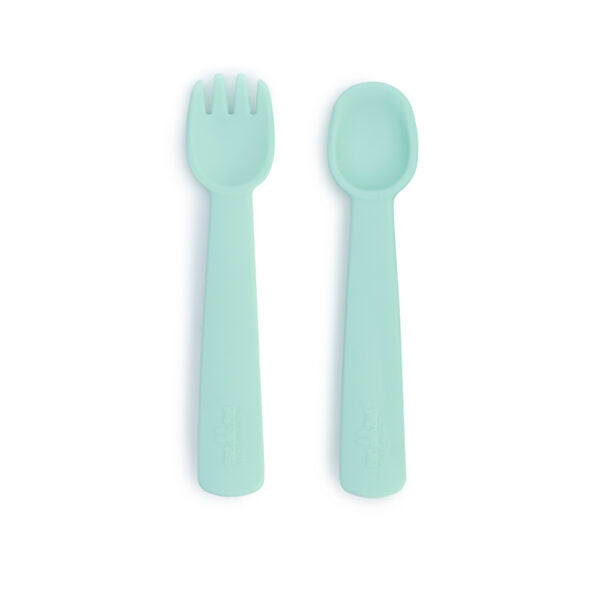 Minty Green baby cutlery set