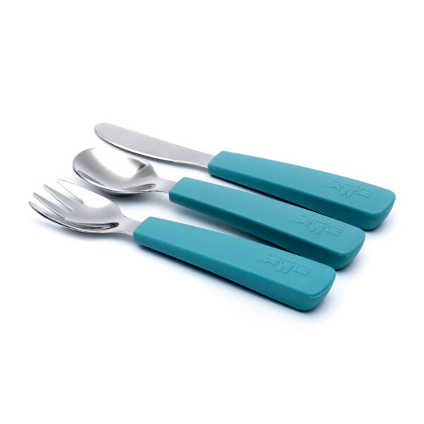 Kinderbestekset, eendenblauw 
