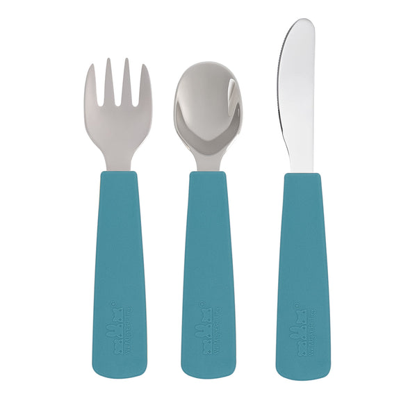 Kinderbestekset, eendenblauw 