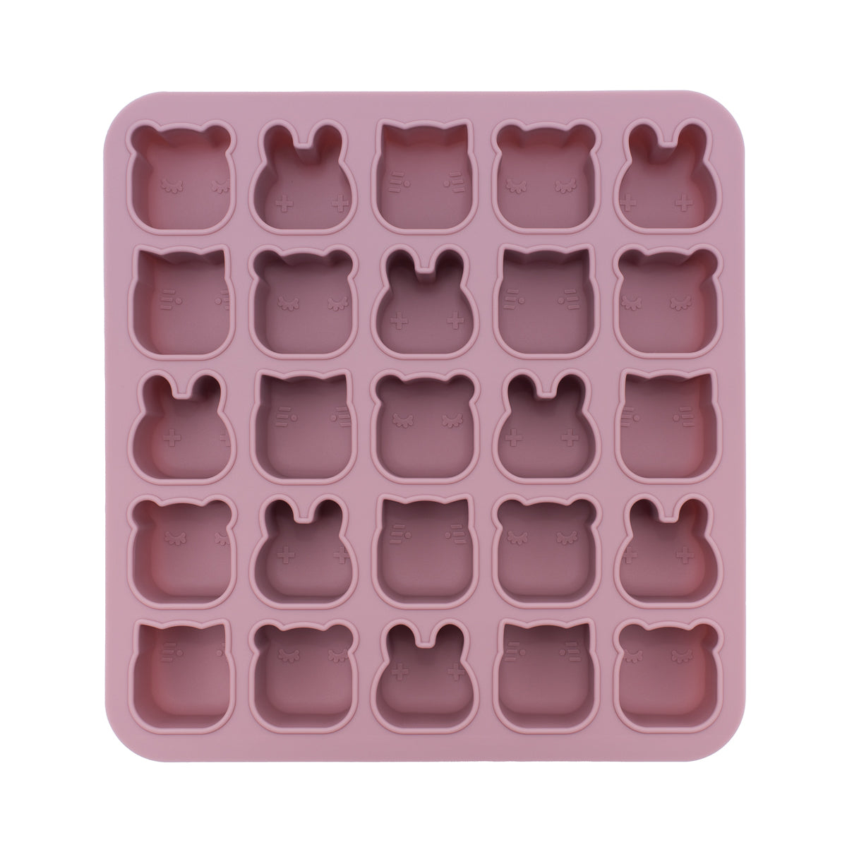 Vormpje voor miniporties in de kleur stoffig roze