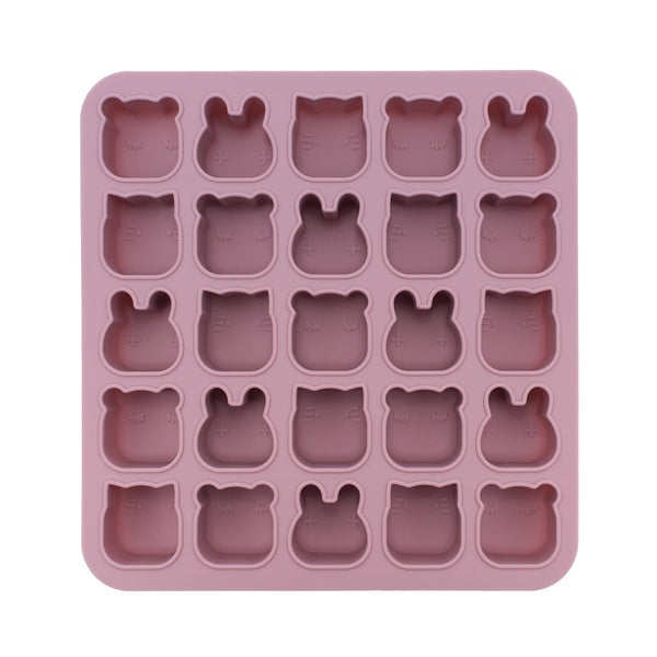 Vormpje voor miniporties in de kleur stoffig roze
