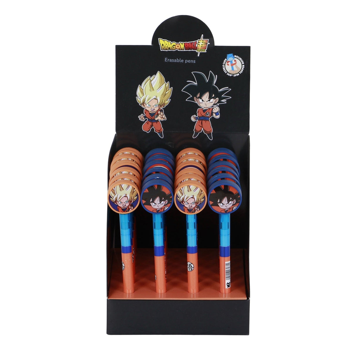 Stylo gel effaçable Dragon Ball « Ultra Instinct » — visuel de l’assortiment, article vendu à l’unité