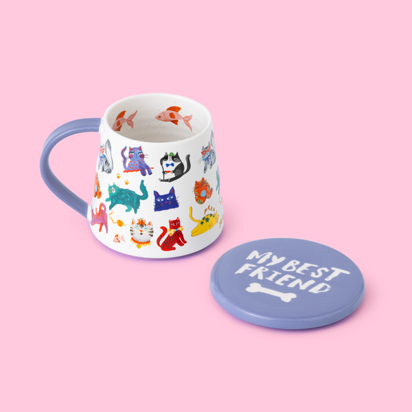 Mug et sous-verre Cool Cats Club