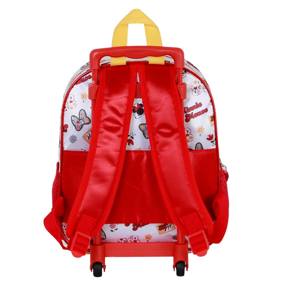 Kleiner 3D-Rucksack mit Rollen Disney Minnie Mouse « Flowered »