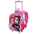 Kleiner 3D-Rucksack mit Rollen Disney Prinzessinnen « Flowers »