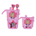 Trousse Portatout Mignonne + 2 Stylos Gel Effaçables Barbie « Flower »