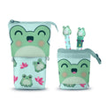 Cute Mäppchen + 10-Farben-Stift + Radierbarer Gelstift Oh My Pop! „Froggy“