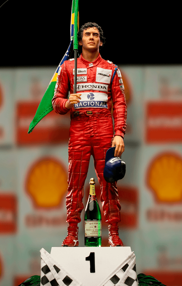 Statue Ayrton Senna Deluxe - GP Brazil 1991 - Art Scale 1/10