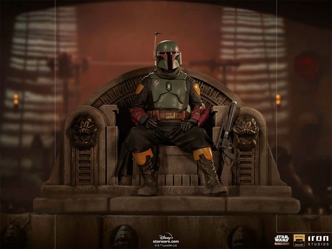 Statue Boba Fett on Throne - Star Wars: The Mandalorian - Art Scale 1/10