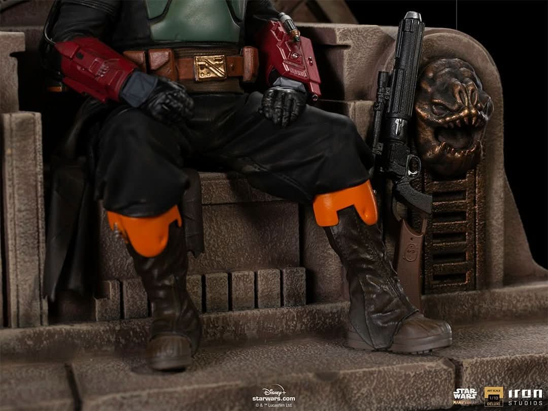 Statue Boba Fett on Throne - Star Wars: The Mandalorian - Art Scale 1/10