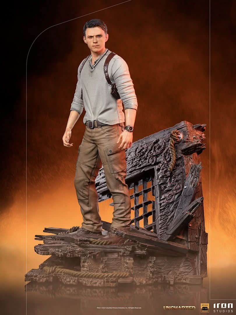 Nathan Drake Deluxe Statue - Uncharted (Movie) - Art Scale 1/10 - Iron Studios