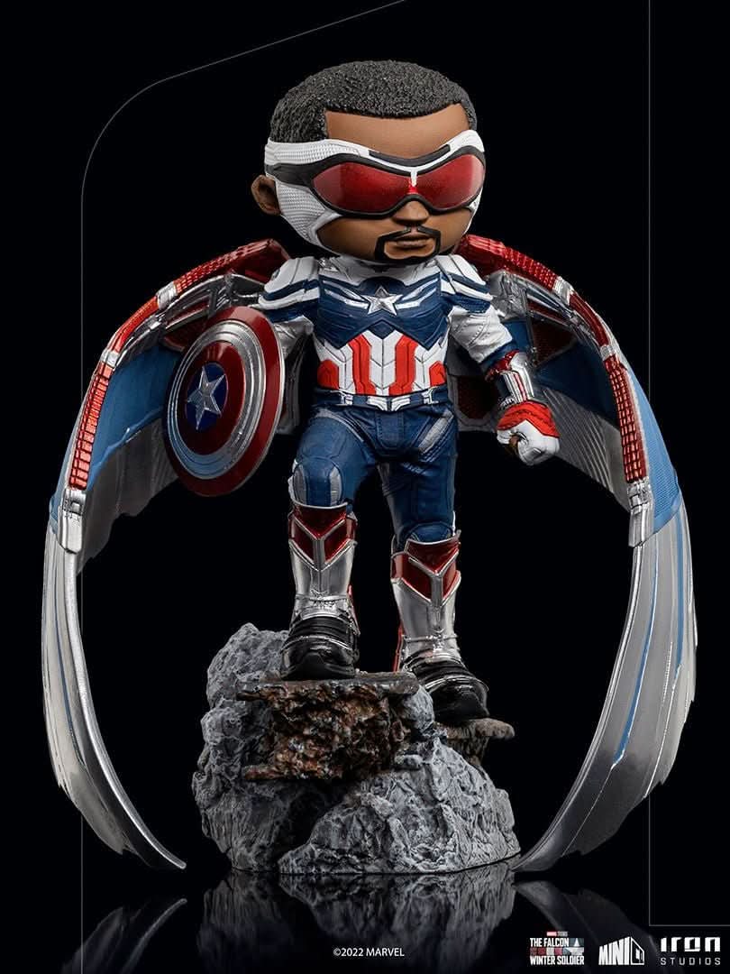 Figurine Captain America Sam Wilson - The Falcon and the Winter Soldier - Mini Co. - Marvel
