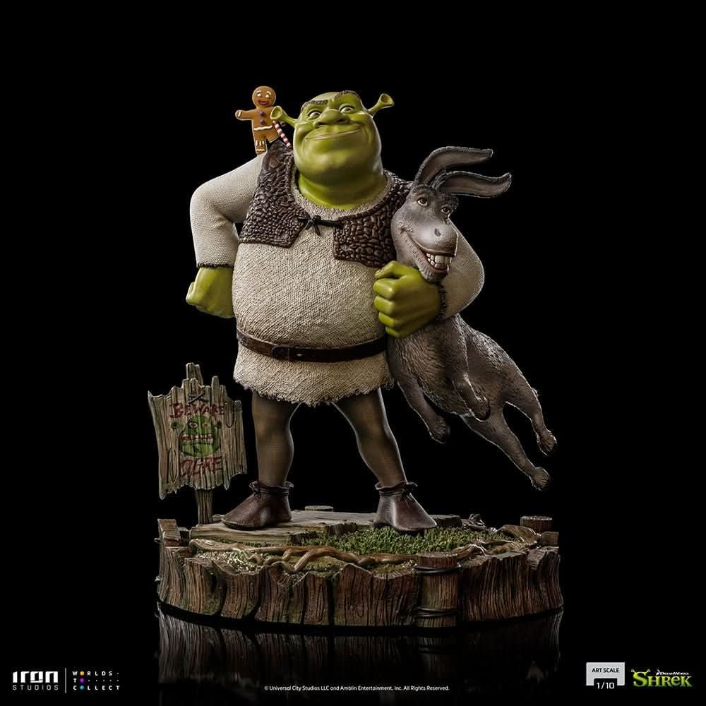 Statue Shrek, Donkey and The Gingerbread Man - Shrek - Art Scale 1/10