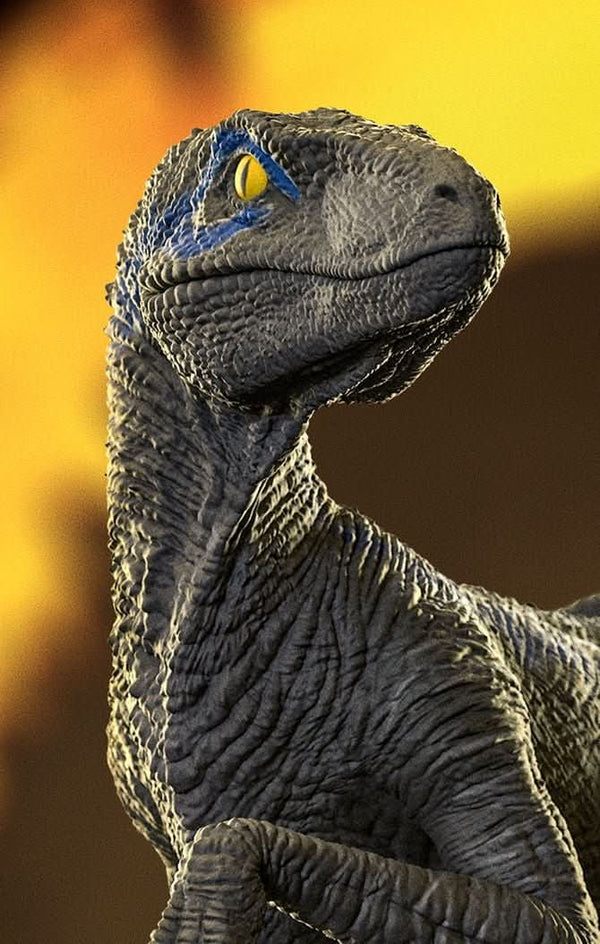 Statue Velociraptor Blue B - Jurassic World - Icons