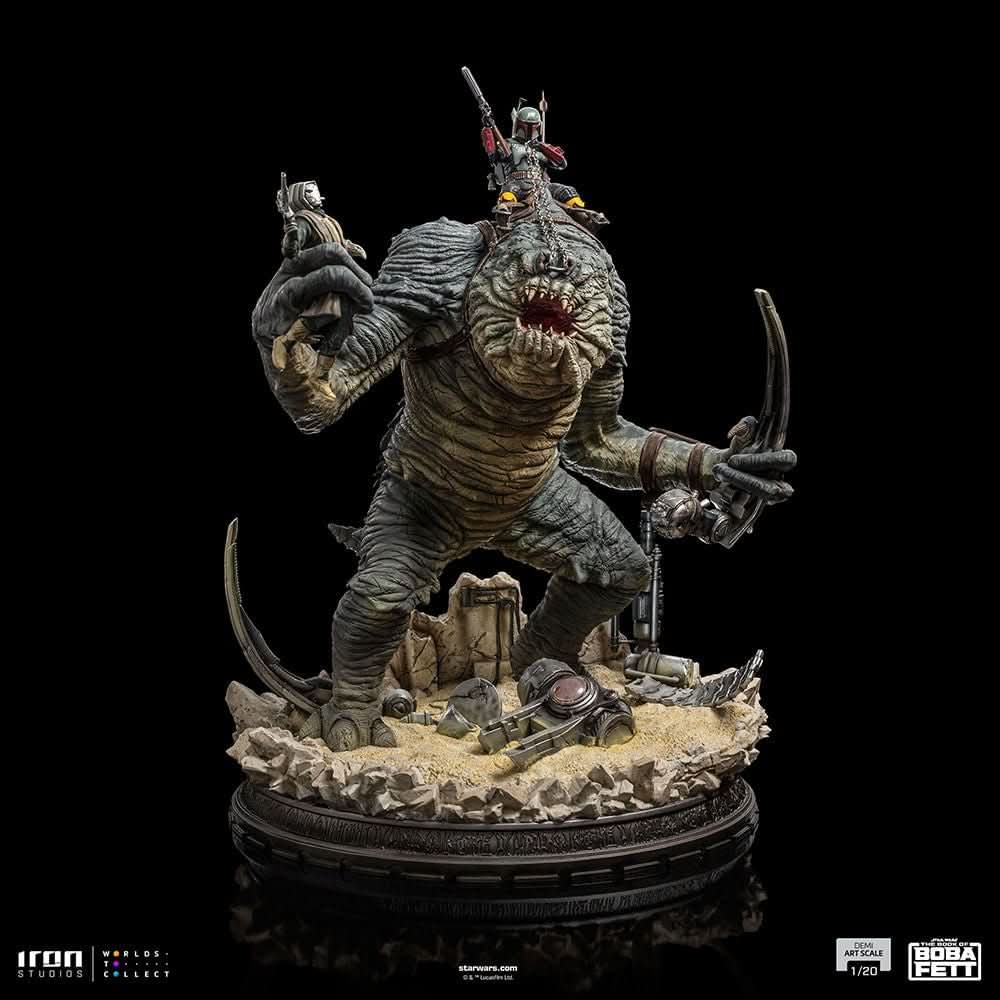 Statue Boba Fett and Rancor - Star Wars: The Book of Boba Fett - Demi Art Scale 1/20