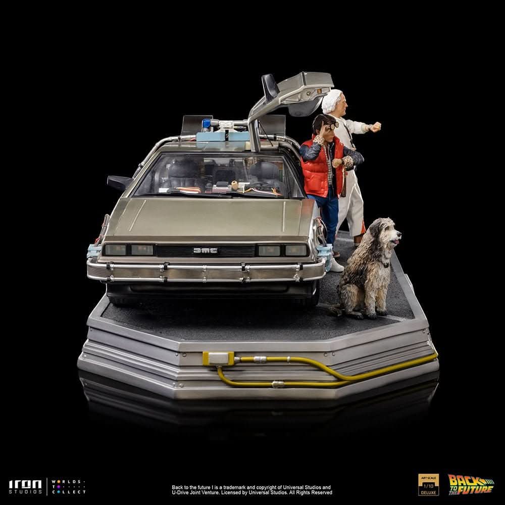 Statue Delorean Full Set Deluxe - Back to the Future - Art Scale 1/10