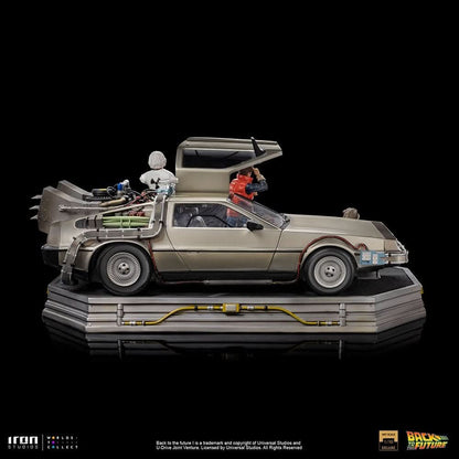 Statue Delorean Full Set Deluxe - Back to the Future - Art Scale 1/10