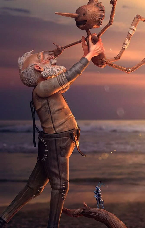 Statue Geppetto & Pinocchio - Pinocchio - Art Scale 1/10