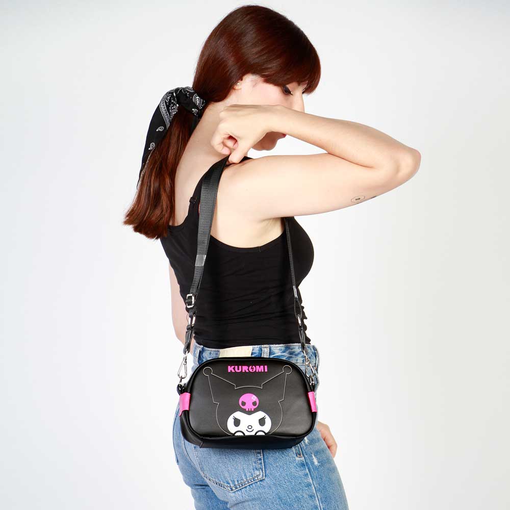 Sac à Bandoulière Bowling Lite Hello Kitty « Kuromi Skull »