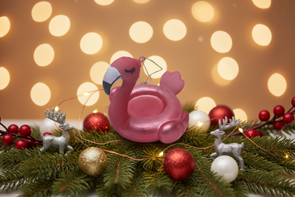 Pink Flamingo Buoy Christmas Ball