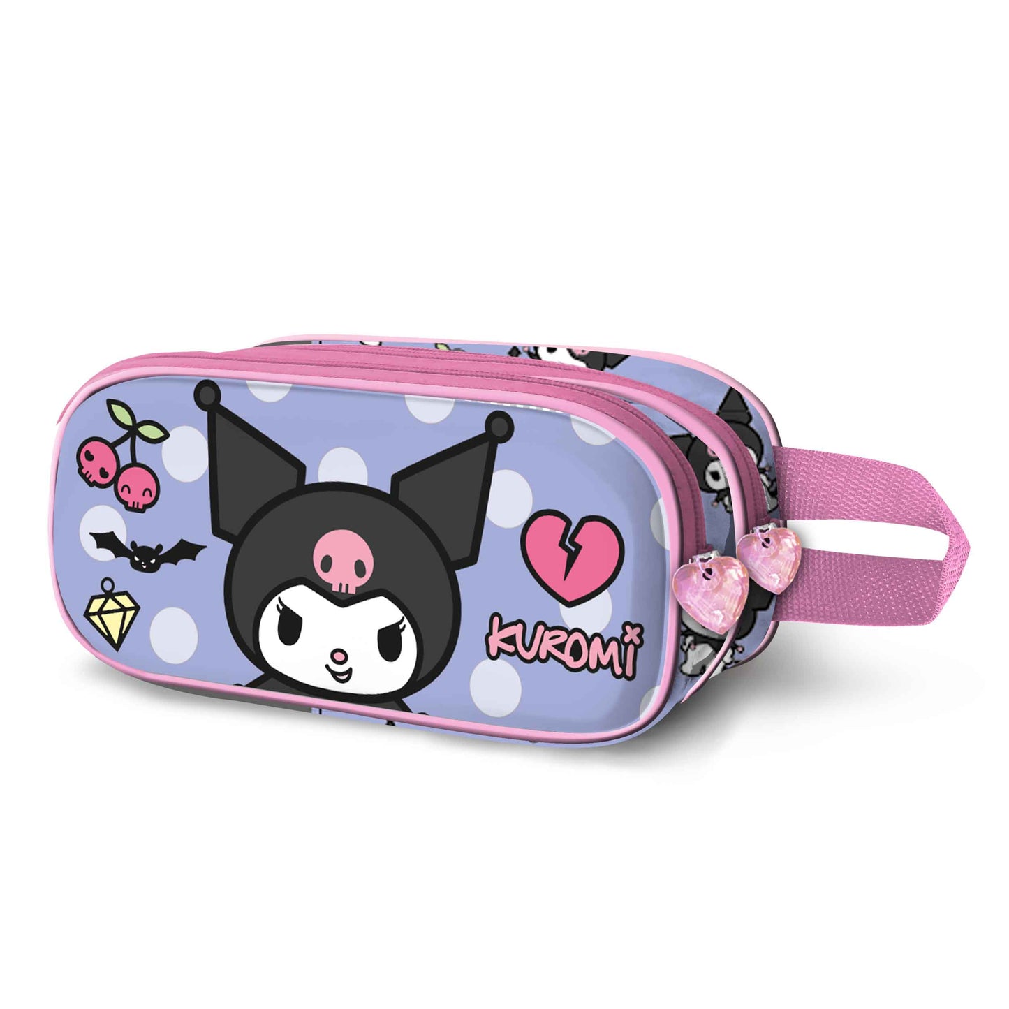 Trousse 3D Double Hello Kitty « Kuromi Rebel »