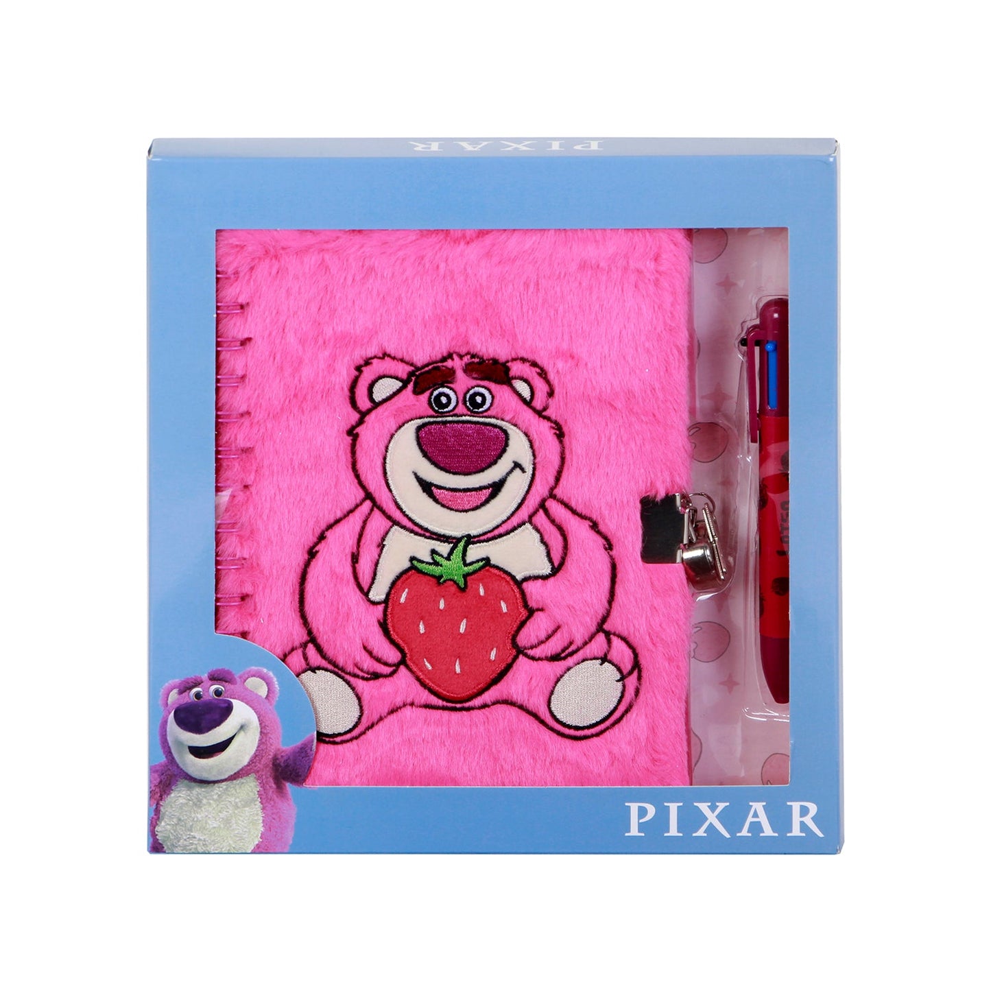 Coffret Journal + Stylo 6 Couleurs Disney « Ours Lotso Strawberry »