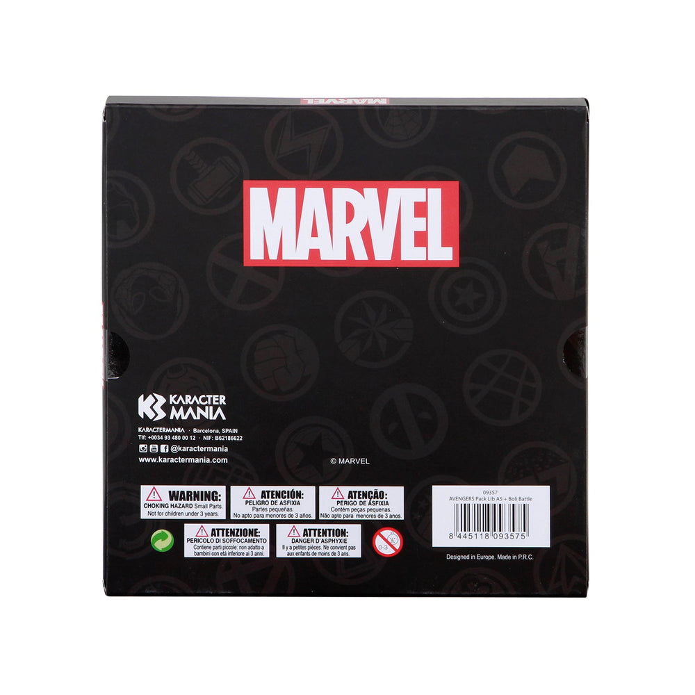 Coffret Journal + Stylo 6 Couleurs Marvel Avengers « Battle »