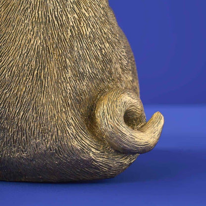 Lampe de table Cochon doré