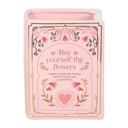 Pink Book Shaped Vase