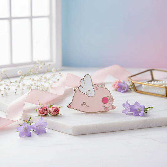 Angel Pig Pin