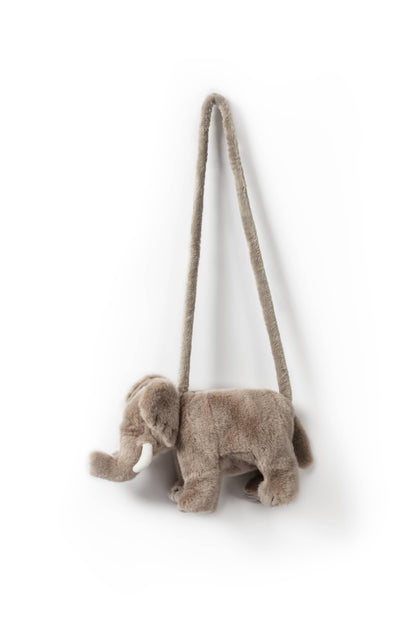 Kinderschoudertas van pluche olifant