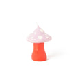 Small Hand-Painted Pink Mushroom Candle
