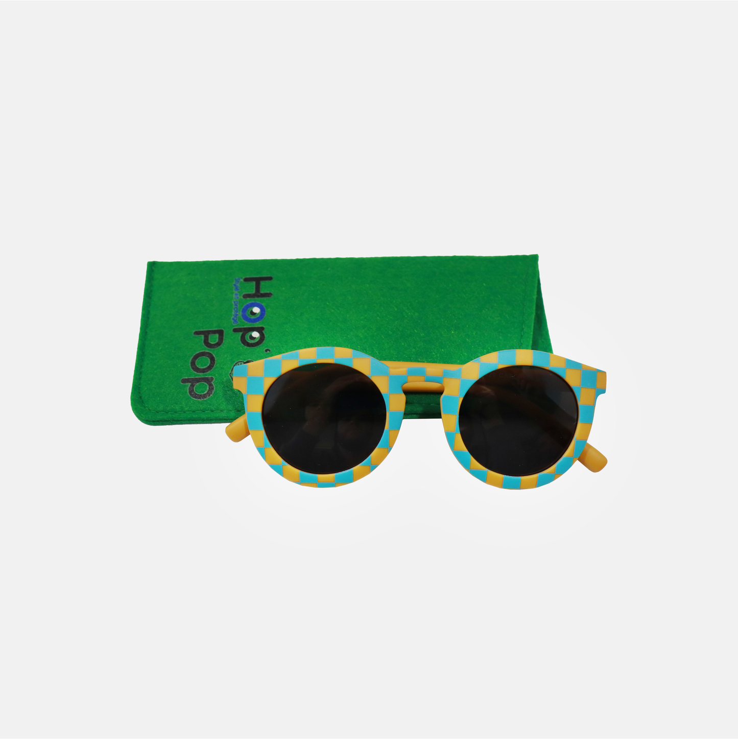 Lunettes de Soleil Adulte - Matchy Vichy Bleu