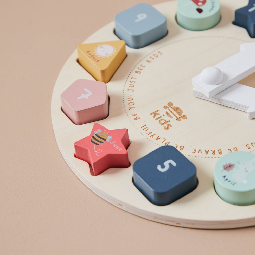 Puzzle Horloge Puzzle pour Enfants en Bois