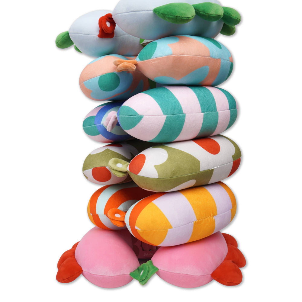 3D Travel Pillow, Light Blue Petal