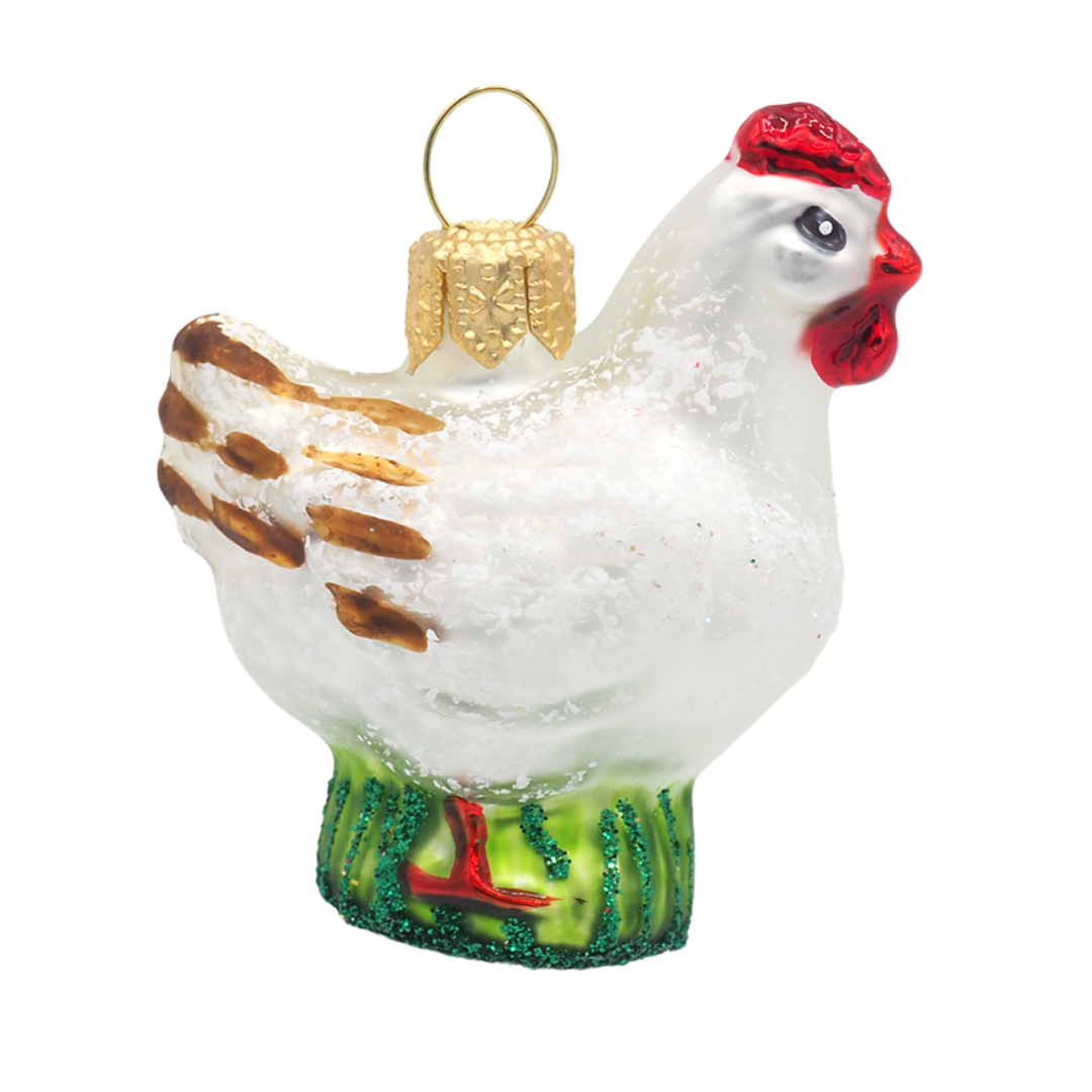 Boule de Noël Poule XS