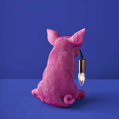 Lampe de table Cochon Rose
