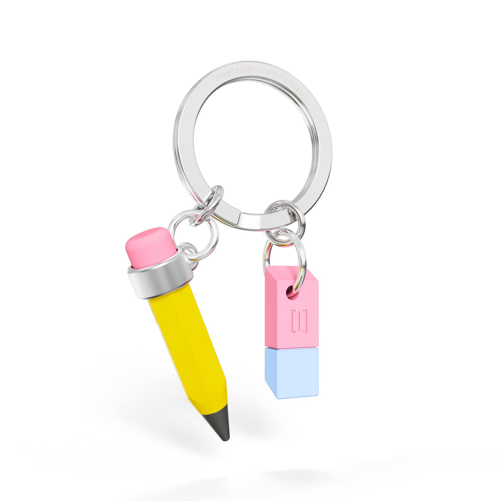Pencil & Eraser Keychain