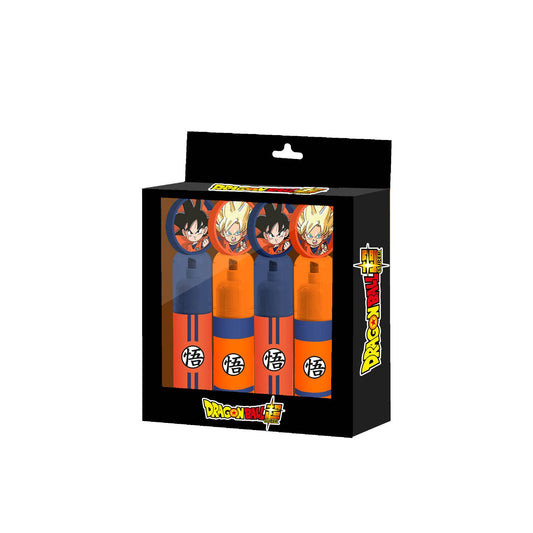 Dragon Ball - Set van 4 markeerstiften: Koraal en Blauw