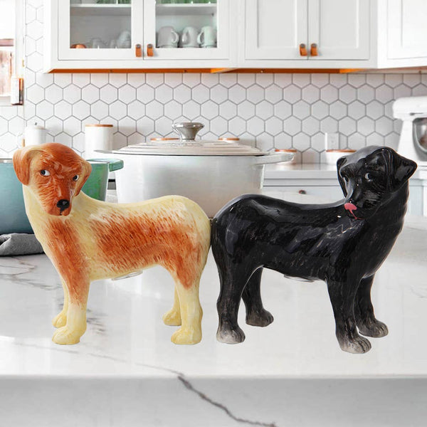 Salière et poivrière Labradors – vue 2