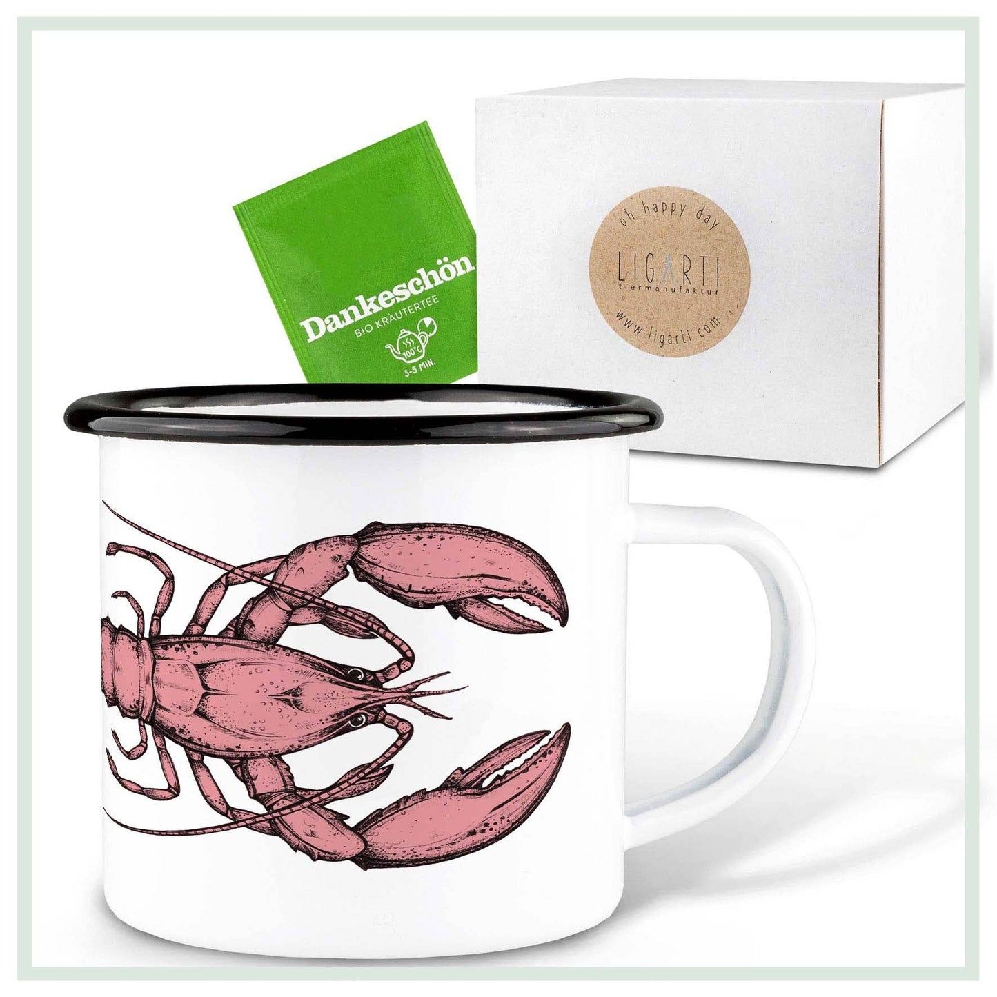 Tasse émaillée – Homard