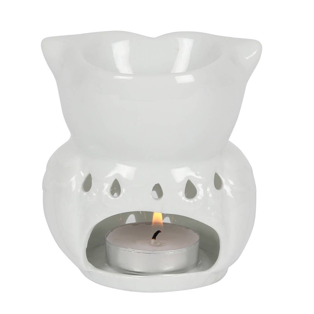 White Owls Oil Burner and Wax Warmer